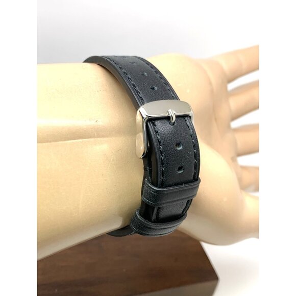 Jules Jurgensen Men's Watch Vintage Swiss Automatic Blue Dial Day Date 35mm - Picture 11 of 15